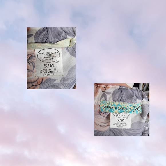 Urban Renewal Floral Pastel Pink Brown Cute Vintage Boho Chic Halter Dress S M - Picture 5 of 5